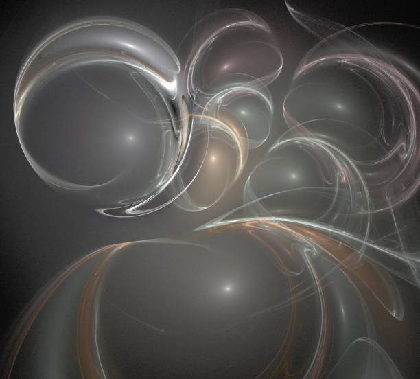 istock image of one Digital Fractal on Black Color 933789890