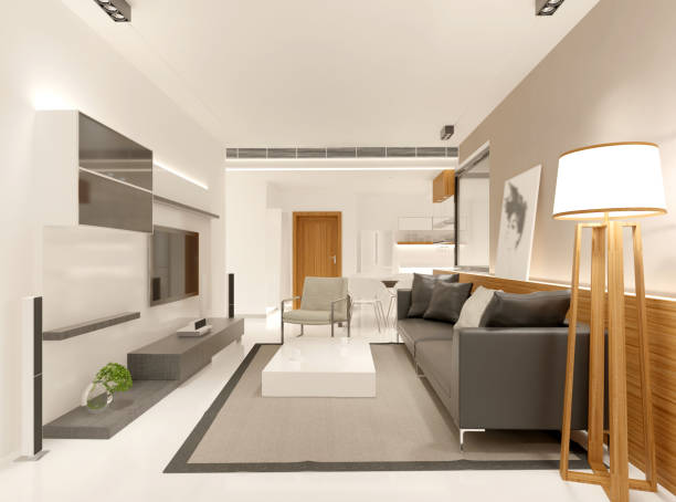 istock 3D render of Luxury Hotel Living Room 933796244