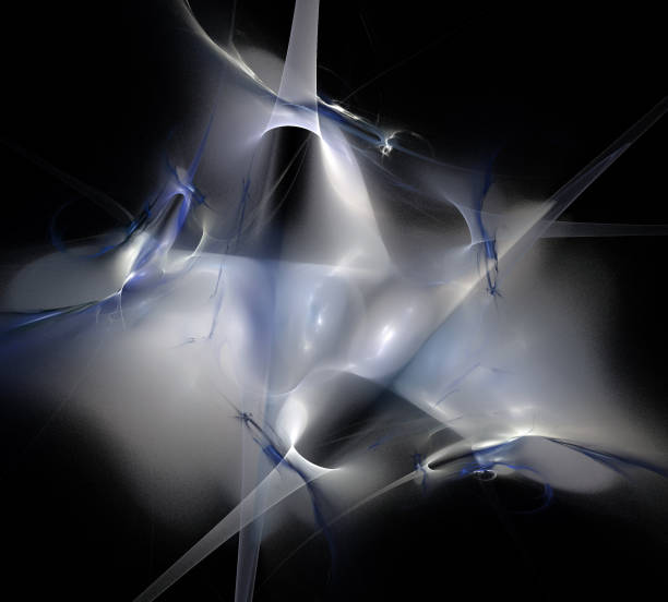 istock image of one Digital Fractal on Black Color 933800878