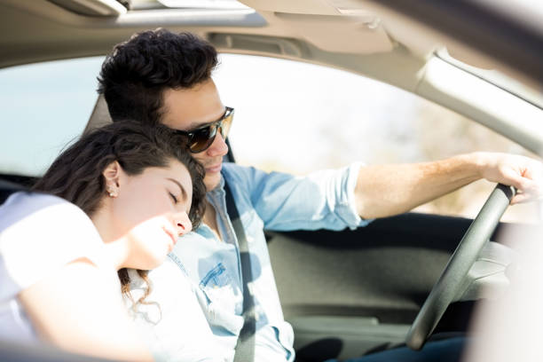 istock Couple on a long road trip 933804270