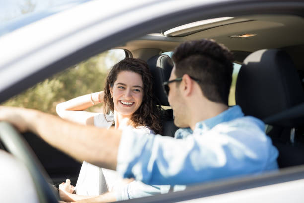 istock Smiling couple having a great time on their road trip 933804906