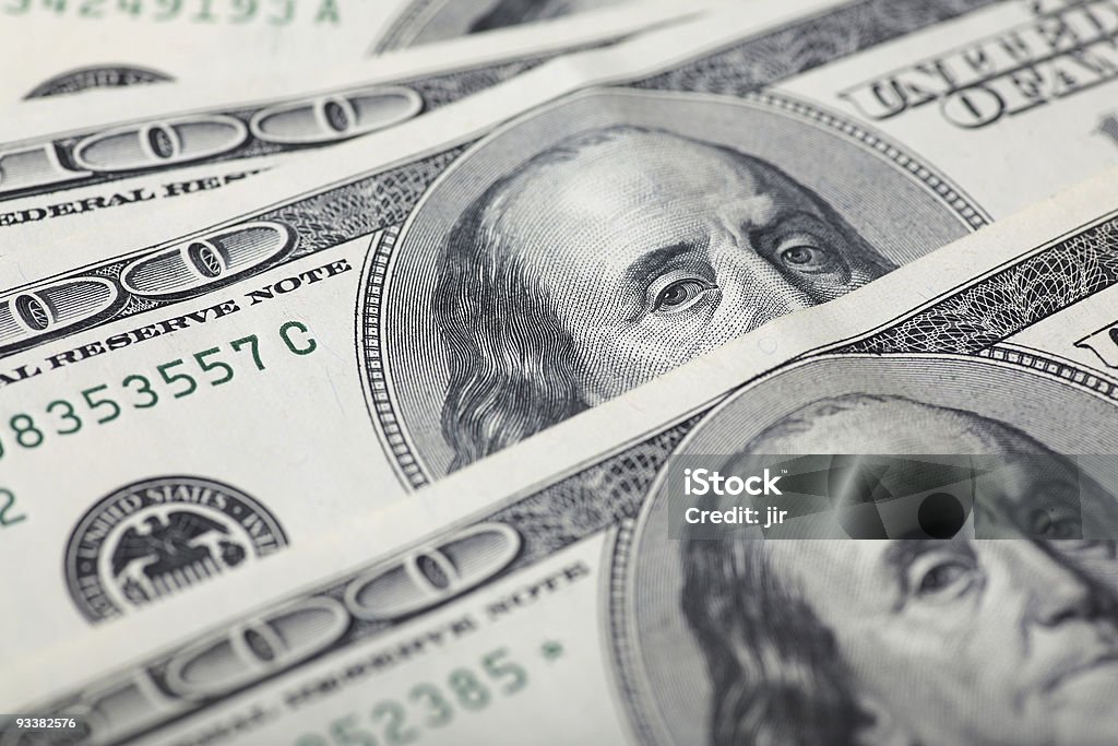 Geld Hintergrund - Lizenzfrei Amerikanische Währung Stock-Foto