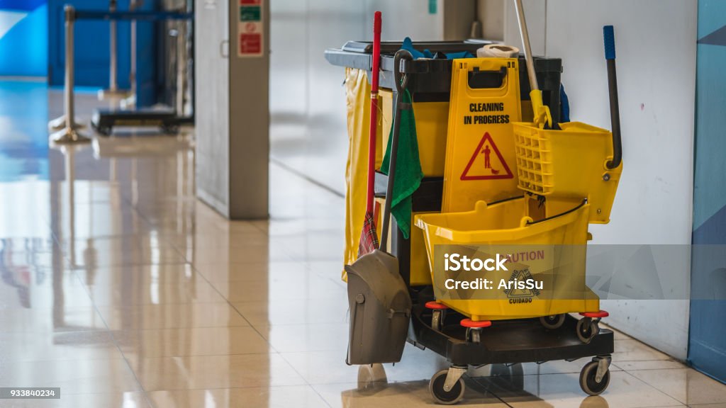 Working Photos Daily Cleaning Equipment Cleaning Stock Photo