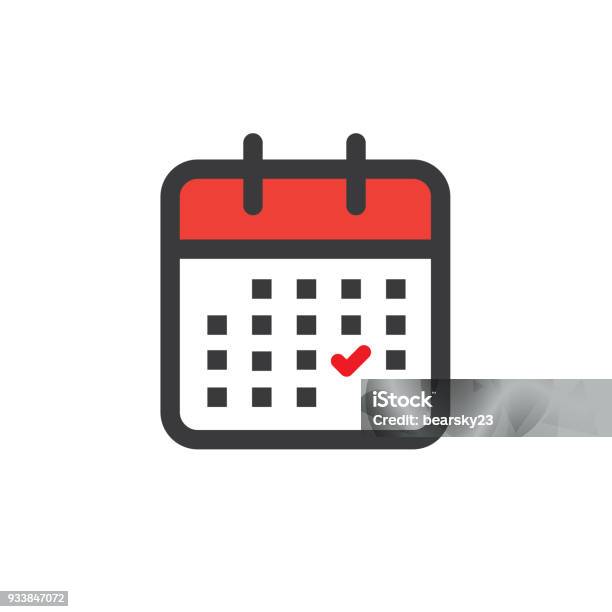 Time Management And Schedule Icon For Upcoming Event Stock Illustration - Download Image Now