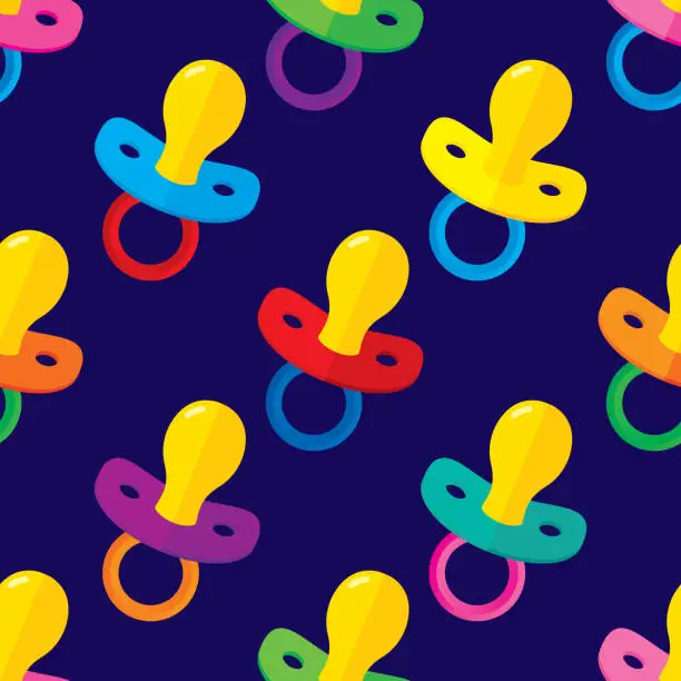 Vector illustration of Pacifier Pattern