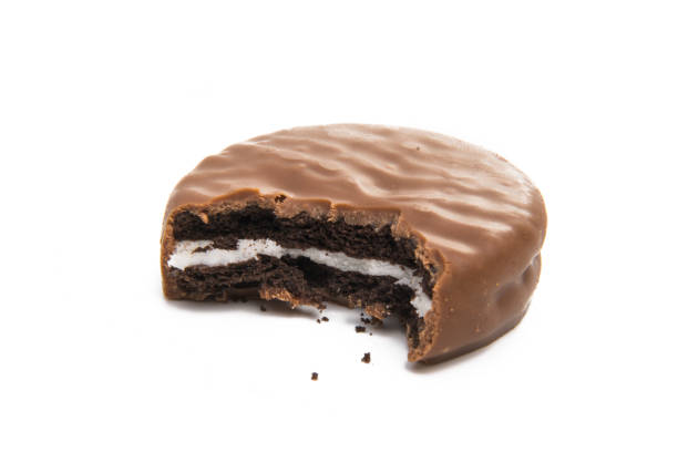 istock double cookies in chocolate isolated 933853480