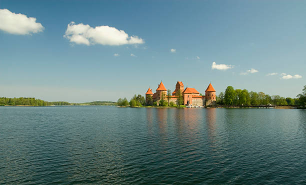 castle trakai Lithuania stock photo