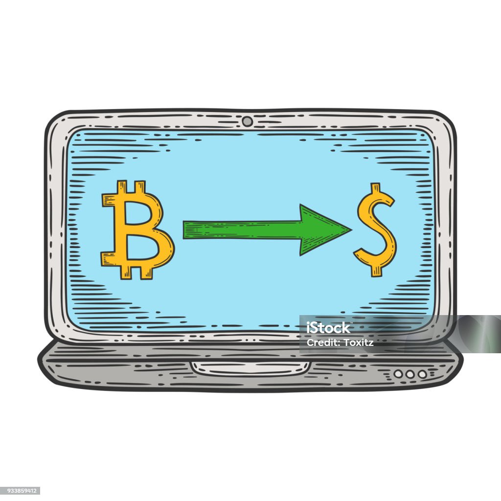 ภาพเวกเตอร์หุ้นแลกเปลี่ยน Bitcoin สกุลเงินดิจิตอล เงิน Cryptocurrency  แล็ปท็อป สัญลักษณ์ Bitcoin Doodleและแกะสลั ภาพประกอบสต็อก -  ดาวน์โหลดรูปภาพตอนนี้ - Istock