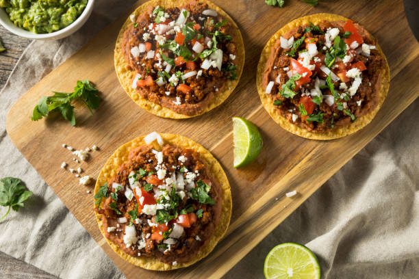 istock Homemade Beef and Cheese Tostadas 933860190