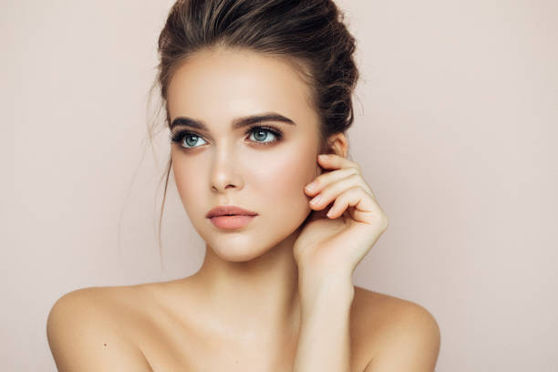 istock Beautiful woman with make-up 933866146