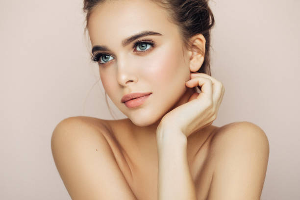 istock Beautiful woman with make-up 933866234