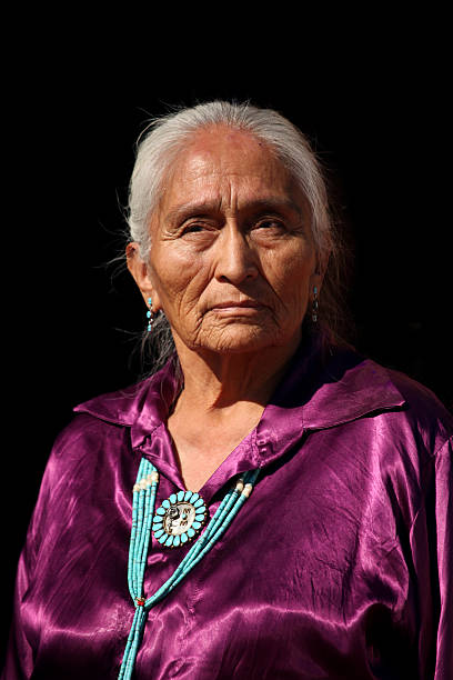 istock Wrinkled Beautiful Navajo Elder  93386914