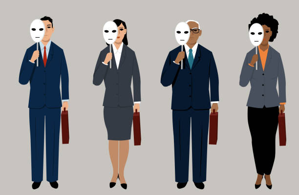 ilustrações de stock, clip art, desenhos animados e ícones de reduce bias during job interview - small group of people illustrations