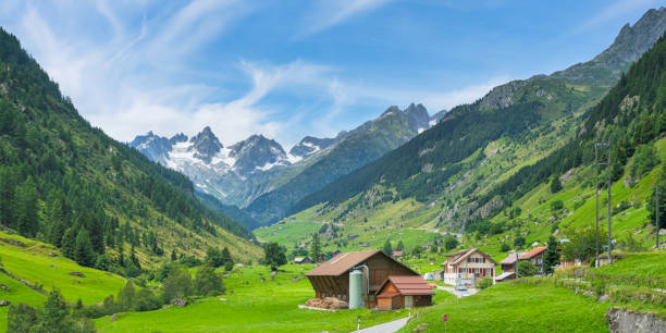 istock Swiss country landscape 933891184