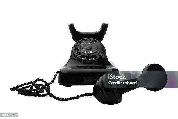 Black Rotary Telefon Stockfoto und mehr Bilder von Alt - Alt, Altertümlich, Analog