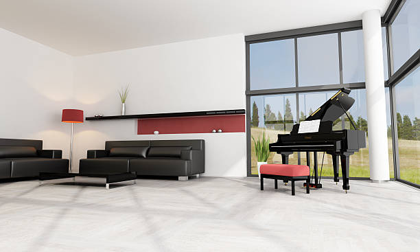 istock luxury interior with grand piano 93390327