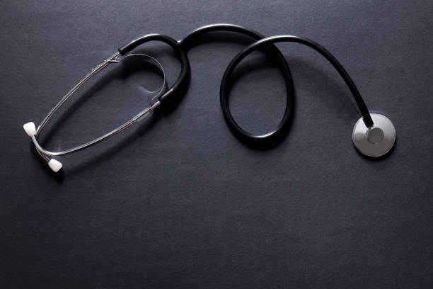 Stethoscope Isolated On Black Stock Photos, Pictures & Royalty-Free Images  - iStock