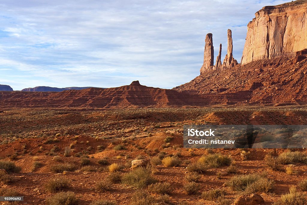 Three Sisters-Butte - Royalty-free Amarelo Foto de stock