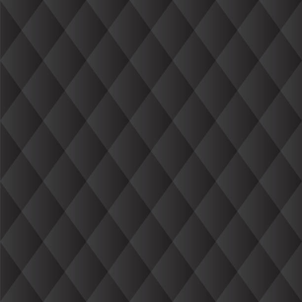 シームレスなブラック ダイヤモンド ��パッド入りパネル対角線 - seamless padding backgrounds wallpaper点のイラスト素材／クリップアート素材／マンガ素材／アイコン素材