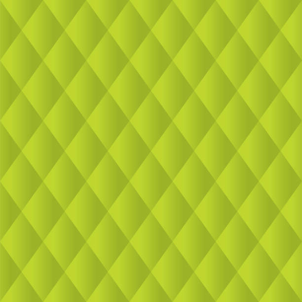 ilustrações de stock, clip art, desenhos animados e ícones de seamless lime green diamond padded panel diagonal - seamless padding backgrounds wallpaper