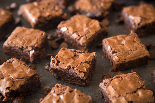 istock Homemade Gooey Double Chocolate Brownies 933914756