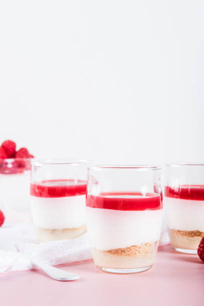 istock Raspberry dessert from whipped white chocolate mousse and raspbe 933917104