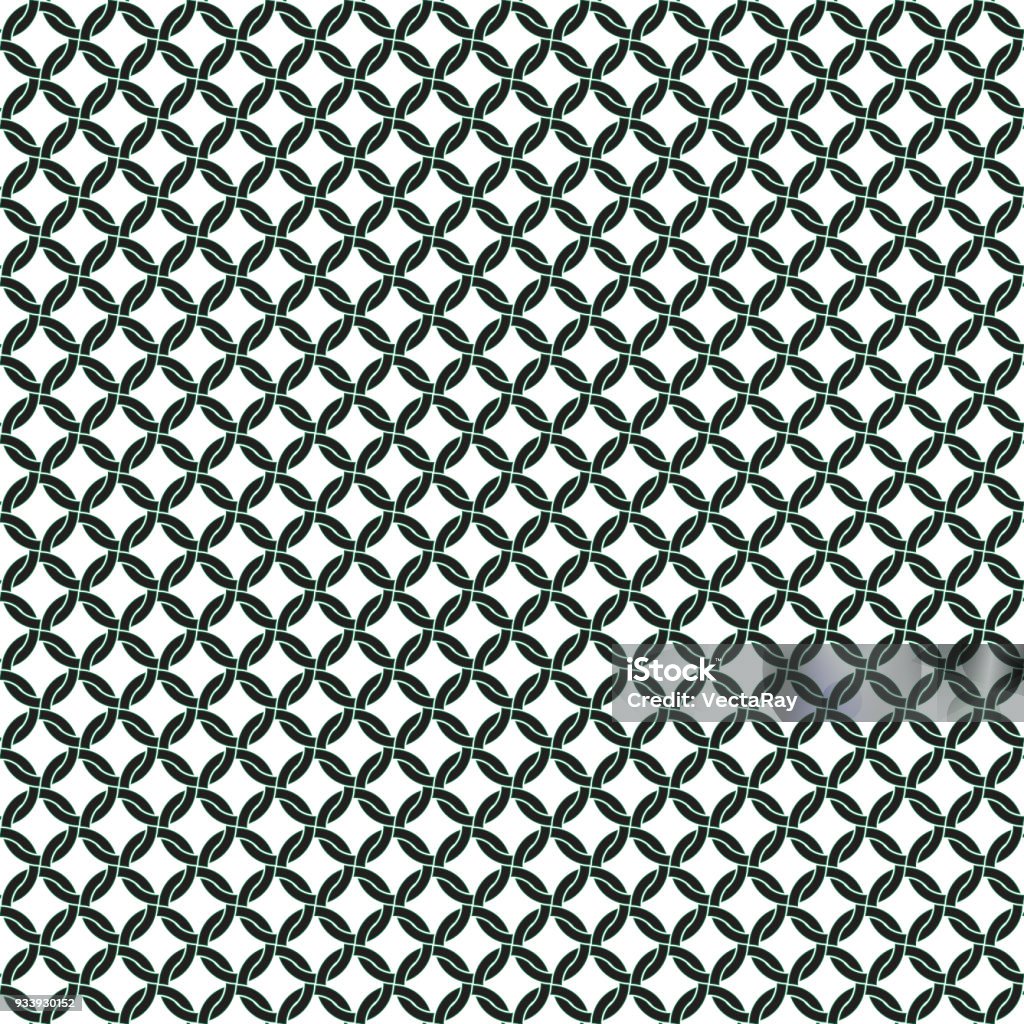 Seamless Vector Chain Link Circle Pattern Background Stock Illustration ...