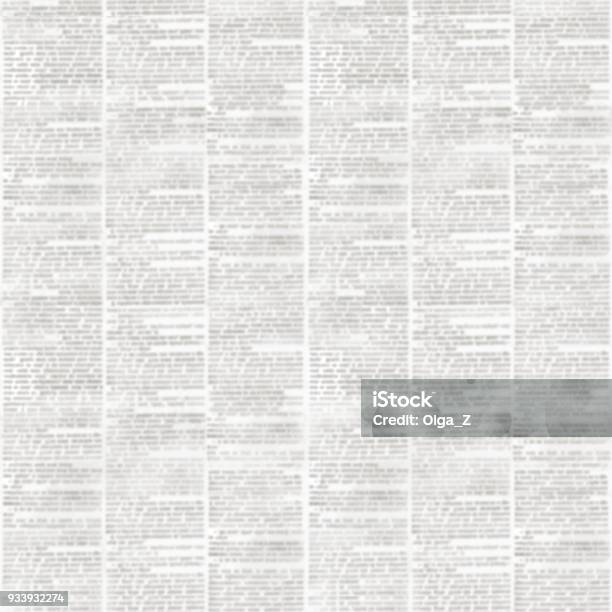 Newspaper Texture Seamless Pattern Stock Photo - Download Image Now - Newspaper, Backgrounds, Text