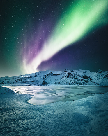aurora borealis in iceland