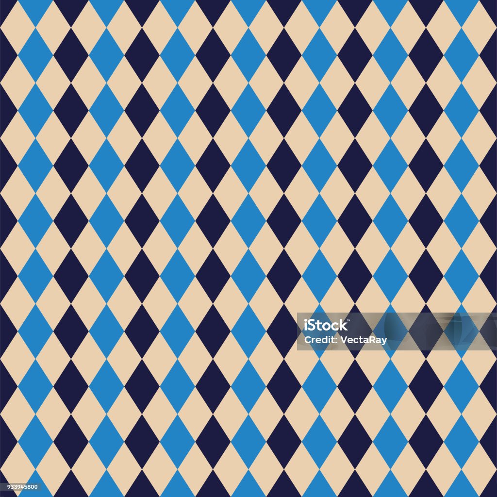 Seamless Argyle Diamond Harlequin Pattern Texture Background Wallpaper Abstract stock vector