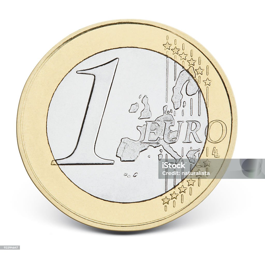 Ein euro - Lizenzfrei Ein-Euro-Münze Stock-Foto