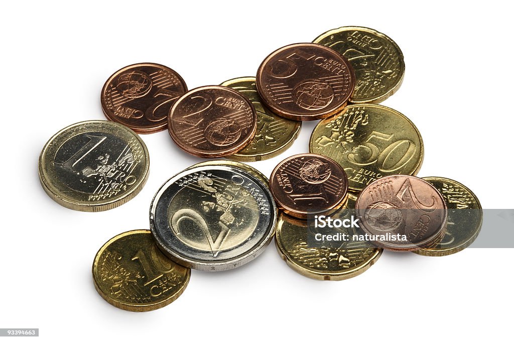 Moedas de Euro - Royalty-free Cinco Cêntimos de Euro Foto de stock