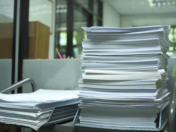 istock Stack of paper for recycle and reuse 933952452