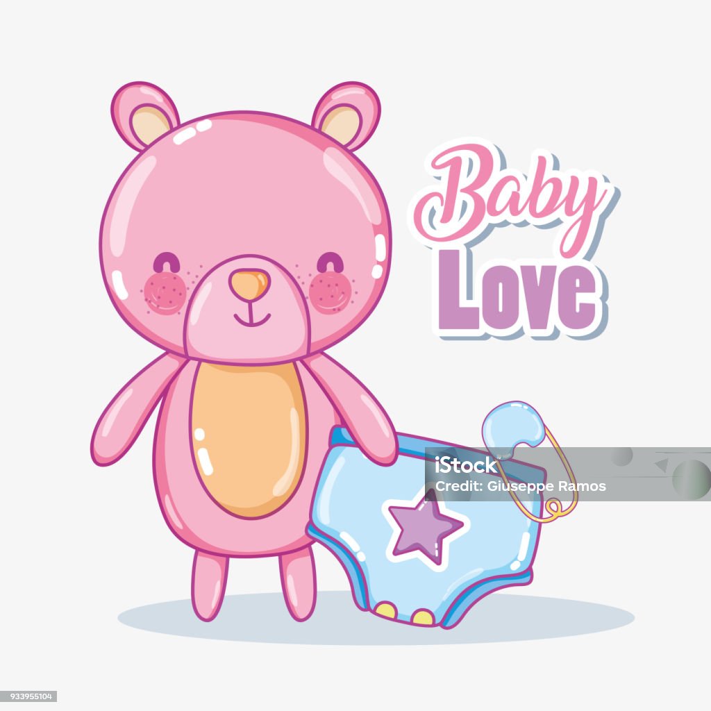 Baby Love Card Stock Illustration - Download Image Now - Arrival ...
