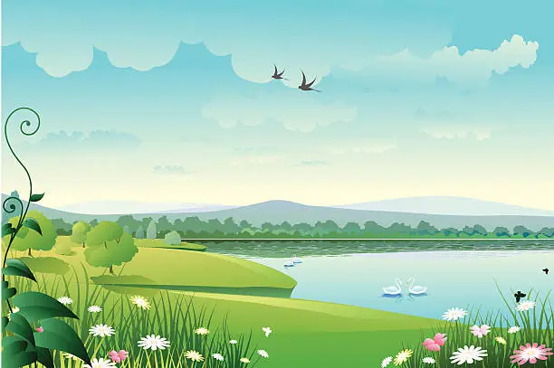 Vector illustration of Spring Background