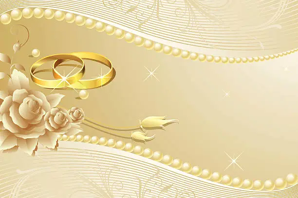 Vector illustration of Wedding Background
