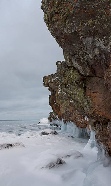 Superior Frozen Shores stock photo