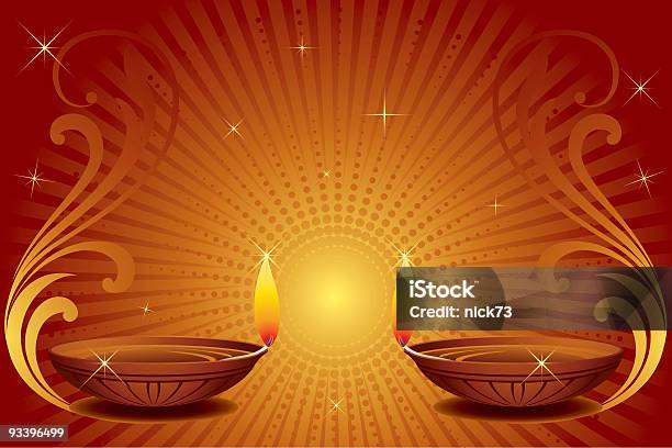 Diwali Tło - Stockowe grafiki wektorowe i więcej obrazów Diwali - Diwali, Tło, Uroczystość