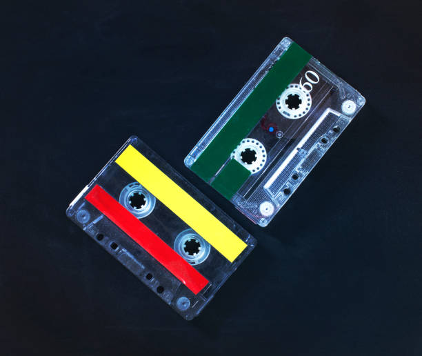 istock Analog tape put on an old blackboard. 933985650