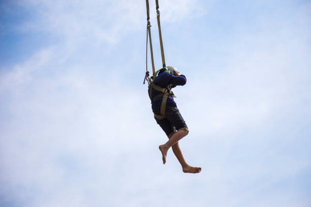 istock happy boy outdoor activities parashoot practice 934000930
