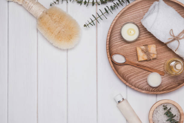istock Natural cosmetics and accessories for body care 934003802
