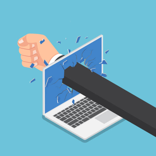 90+ Angry Business Man Punch Laptop Stock Photos, Pictures