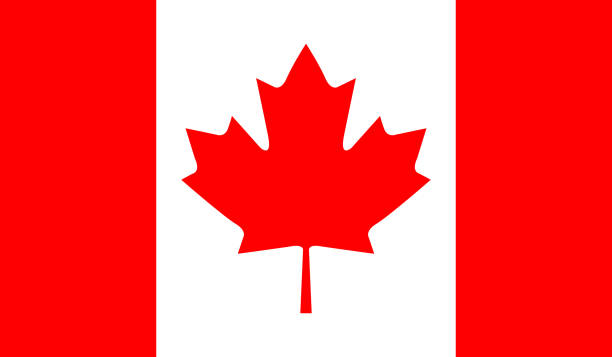 флаг канады - canada stock illustrations