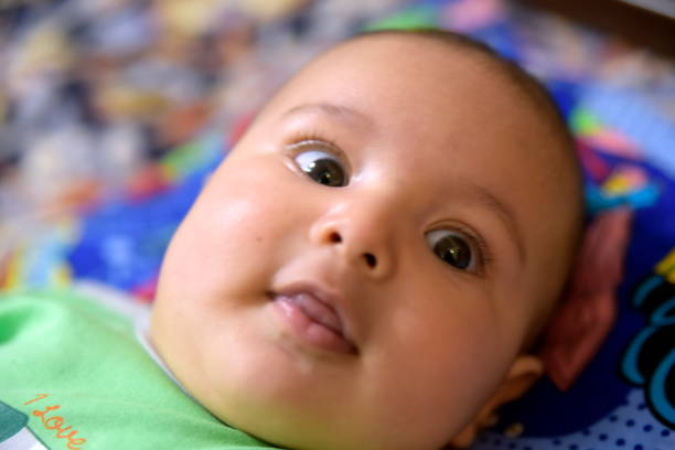 istock Close-up 4 months old baby at home 934024972