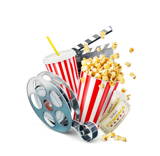 istock Unusual cinema concept 3D illustration 934025370