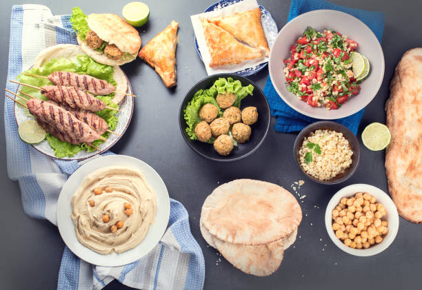 istock Selection of arabic food. 934027476