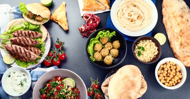 istock Selection of arabic food. 934027500
