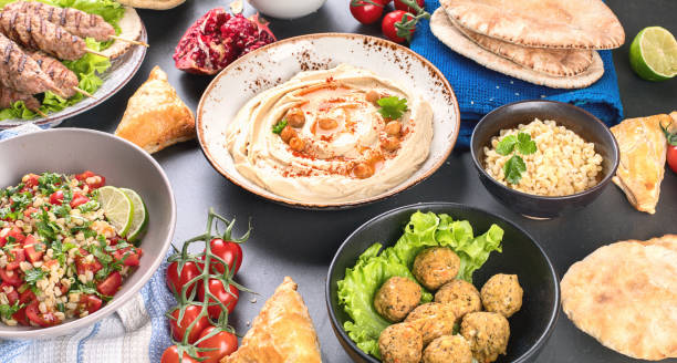 istock Selection of arabic food. 934027534