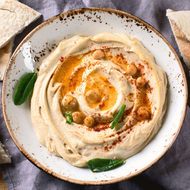 istock Healthy Hummus and pita bread. 934027702