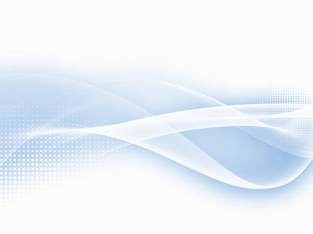 istock Soft Blue Abstract Business Graphic Wave Background With Halftone 934030300